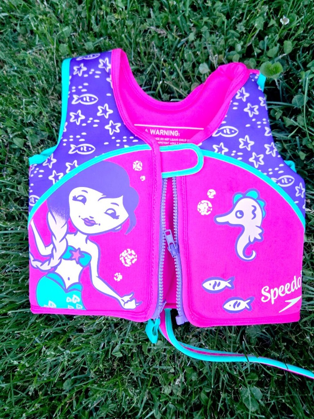 Speedo Child Swim Flotation LifeVest Begin to Swim UPF 50 2-4yrs  33-45Lbs Excel